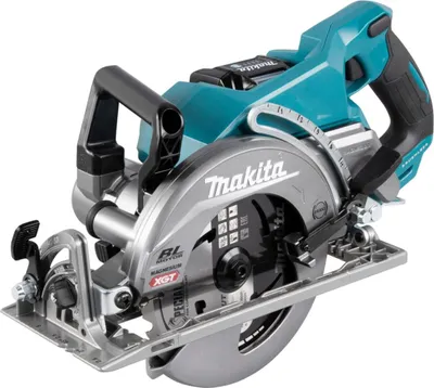 A cordless circular saw is shown against a white background.