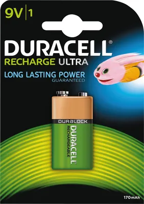 Obrázok produktu pre 2-napájacia batéria HR9V pre domácnosť 9 V nikel-metalhydridová (NiMH)