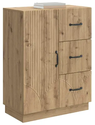 Image de Buffet vidaXL en chêne Artisan 66 x 34,5 x 87 cm, bois d'ingénierie