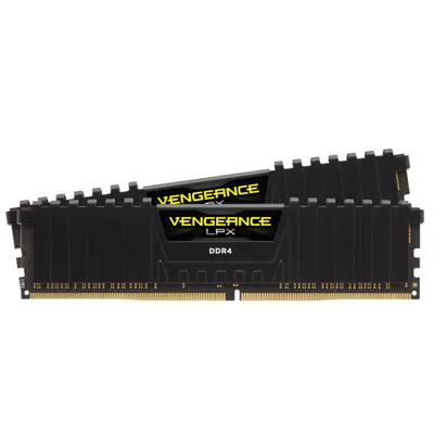Image de DDR4  16GB PC 3000 CL16 CORSAIR KIT (2x8GB)  VENGEANCE Black retail