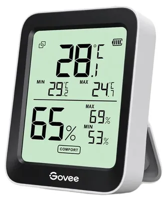 Obrázek produktu pro Govee H5075, Vnitřní, Snímač tepoty a vlhkosti, Volně stojící, Bezdrátový, 0 - 50 °C, Bluetooth