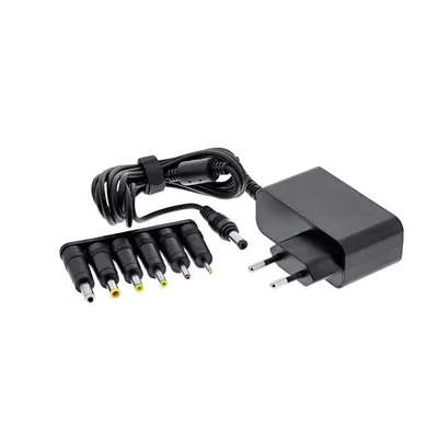 Immagine prodotto di InLine® Alimentatore universale a spina, 12V / 24W con 6 spine intercambiabili