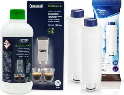 Produktbild von Set für Delonghi AQUALOGIS AL-S002 2 Stück, EcoDecalc Entkalker 500ml 1 Stück