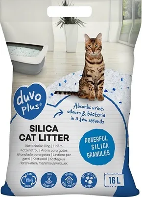Obrázok produktu pre Duvo Plus Premium Silica stelivo pre mačky 16 litrov