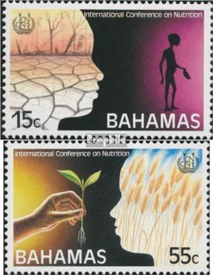 Produktbild von Briefmarken Bahamas 1992 Mi 788-789 (kompl.Ausg.) postfrisch Welternährungskonferenz