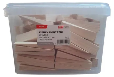Zdjęcie produktu dla Drewniany klucz montażowy, 100 x 25 x 16 - 1 mm, 120 sztuk, ENPRO