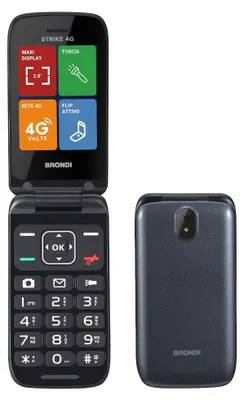 Immagine prodotto di Brondi Telefono cellulare semplice BROSTRIKE4GGR Grigio