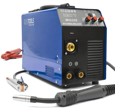 Produktbild von MIG/MAG-Schweißgerät 4-in-1 mit 250 Ampere, Schutzgasfunktion und Invertertechnologie