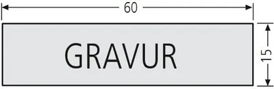 Produktbild von RENZ Namensschildeinlage für Tastenmodule (Farbe: weiß) Farbe: weiß
