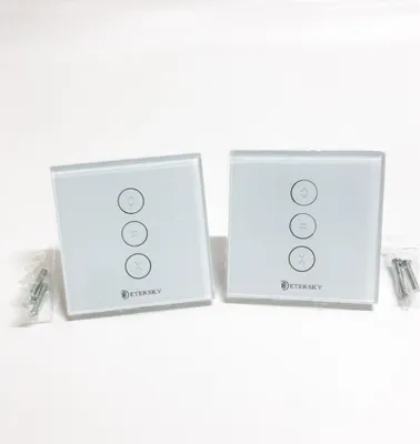 Productafbeelding van Slimme rolluisknop, Etersky rolluistimer, slimme jaloezieknop met aanraakscherm, compatibel met Alexa Echo en Google Assistant