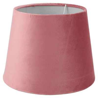 Image de Abat-jour en velours conique E27/E14 pour lampes de table et lampadaires