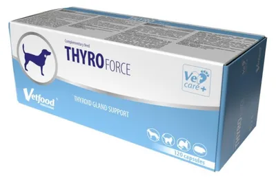 Produktbild von VetFood Thyroforce Schilddrüsenpräparat für Hunde, 120 Kapseln