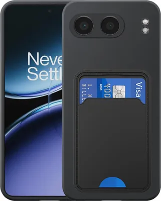 Obrázek produktu pro Vhodné pro OnePlus Nord 4 Phone Case with TPU Card Holder - Flexibilní zadní kryt Silikonové pouzdro TPU s přihrádkou na karty - Black - Smartphonics