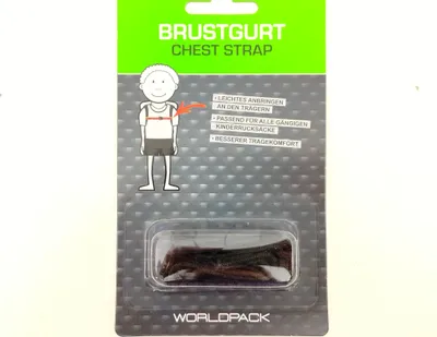 Produktbild von Brustgurt für Kinderrucksack Rucksack Fabrizio Gurt für Kindergarten für Kindergartenrucksack universal passend 10228-0100