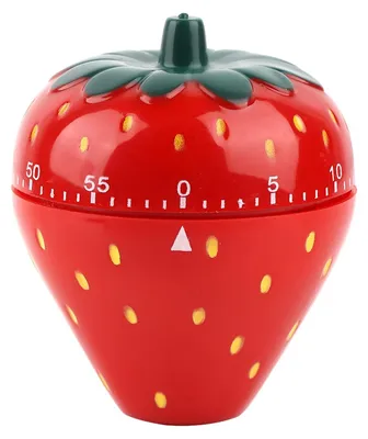 Küchentimer Erdbeerform 60 Min. mechanisch für Kinder