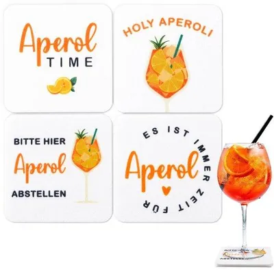 Produktbild von Viltoberzetzer 4er Set für Aperol, orange, Tischdeko