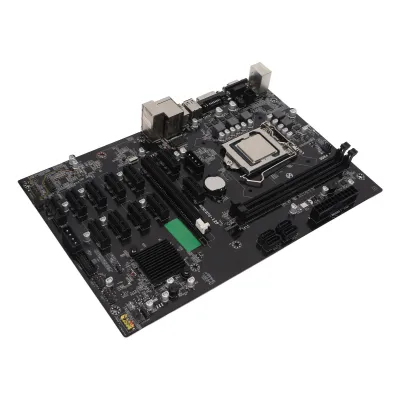 Produktbild von B250B Mainboard mit 12 PCIe-Steckplätzen, VGA- und DVI-Ausgang, 2,8-GHz-CPU, High-Speed-DDR4-Mainboard für Desktop-PCs
