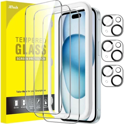 Obrázok produktu pre Ochranná fólia pre iPhone 15 Plus (6,7 palca) s ochranou objektívu fotoaparátu, 3 kusy