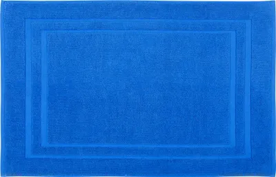 Produktbild von DoubleDry Hotel Badematte 50 x 80 cm – 100% Baumwolle – Weich und Saugfähig – Klassisches Blau