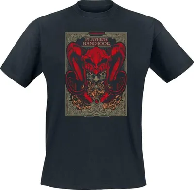Produktbild von Dungeons and Dragons T-Shirt Herren Player's Handbook schwarz M