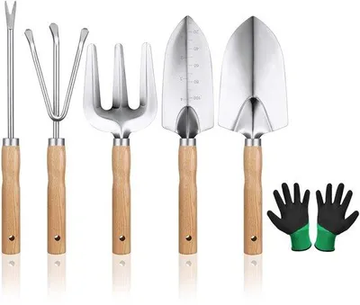 Produktbild von Famanu Gartengeräte Set - ergonomisch und langlebig - 6 Teile