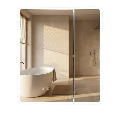 Obrázok produktu pre Skrinka So Zrkadlom REA M1011-60 60X70 Led White