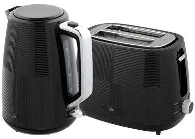 Produktbild von HOMCOM Wasserkocher Toaster Set 2200 W 1,7L Wasserkocher, 2 Scheiben Toaster
