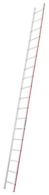 Produktbild von Hymer Sprossenanlegeleiter, 18 Sprossen, Länge 5,14 m, Reichhöhe 5,99 m, Gewicht 8,4 kg