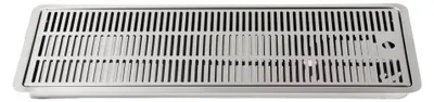 Produktbild von BieTal® Tropfschale Tropfkasten Edelstahl 60x22cm Einlass Einbau Ablauf seitlich