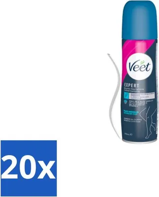 Zdjęcie produktu dla Veet - Spray do usuwania owłosienia - Skóra wrażliwa - Łatwy w użyciu - 150 ml - Value pack - 20 szt