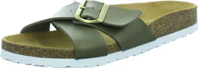 Produktbild von Longo Klassische Pantoletten Longo Damen 31313832363735 Oliv 38 EU