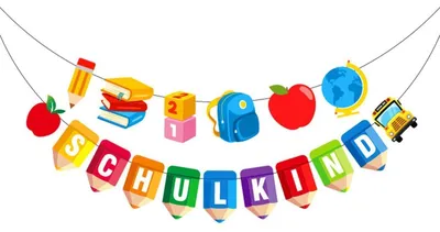 Immagine prodotto di Set di 2 ghirlande per la festa di inizio scuola, decorazioni per il 2025, colorate, con sacchetti di caramelle per ragazzi/ragazze