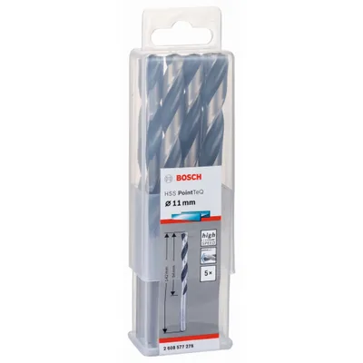 Image de Forets hélicoïdaux à métaux HSS PointTeQ, DIN 338, 11,0 mm, paquet de 5