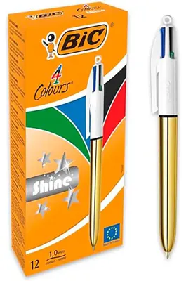 Produktbild von BIC 982878, Clip, Clip-on-Einziehkugelschreiber, Mehrfarbig, 12 Stück(e), Medium