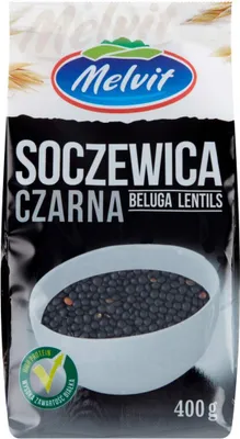 Zdjęcie produktu dla Melvit Soczewica Czarna 400 G