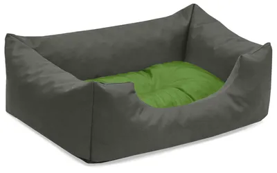 Obrázek produktu pro Pelíšek pro psy MIMI, pohovka pro psy, polštář pro psy, (S) cca 55x40x17cm, GREEN-ROCK (šedá/zelená)