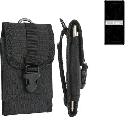 Produktbild von K-S-Trade Holster Handy Hülle kompatibel mit Xiaomi Redmi Note 9 Pro 5G Holster Handytasche Gürtel Tasche Schutz Hülle Robust Outdoor schwarz