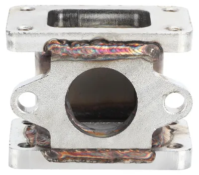 Obrázek produktu pro Adaptér výfukového systému z nerezové oceli, kompatibilní s modely T25 a T2, s externím přírubou pro wastegate