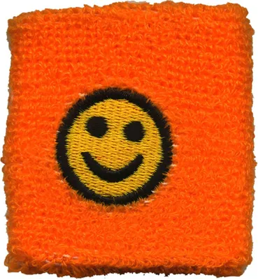 Produktbild von Schweißband bestickt - Smiler - orange
