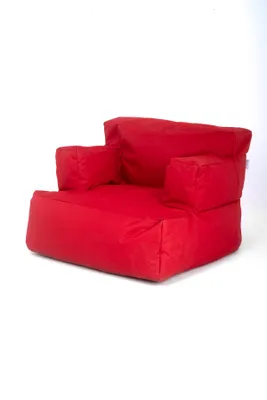 Image de Hanah Home, Relax - Red, pouf, rouge, 80 x 30 x 80 cm