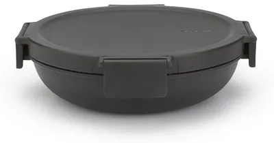 Produktbild von Brabantia Make & Take, Brotdose, Erwachsener, Grau, Kunststoff, Einfarbig, Rund