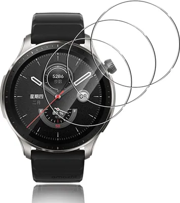 Immagine prodotto di pellicola in vetro temperato 3X per Amazfit GTR 4 protezione dello schermo 9H