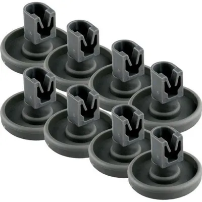Produktbild von Geschirrspüler unterer Korb Rollensatz, Set von 8 Stück, 40mm, geeignet für IKEA, AEG, Zanussi, Marken wie Electrolux, Atag, Ätna, Juno, etc.