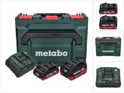 Zdjęcie produktu dla Zestaw podstawowy Metabo LIHD 18 V akumulator litowo-jonowy CAS + 1x akumulator 4,0 Ah + 1x akumulator 5,5 Ah + ładowarka + metaBOX ( 685136000 )