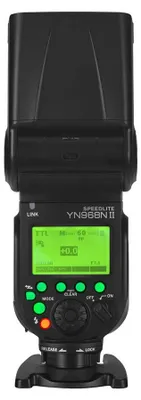 Productafbeelding van Yongnuo YN968N II, compatibel met Nikon, met ingebouwde LED's, HSS, TTL, flitser
