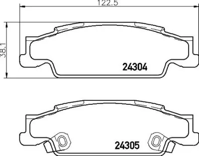 Produktbild von BREMBO Bremsbeläge Satz Hinten für CADILLAC CTS GMX320 P 09 007