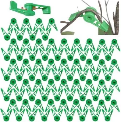 Produktbild von 80 Stücke 360° Verstellbare Pflanzenbieger,Pflanzenstiel-Trainer-Clips,Pflanzenbieger Lst Clips,Low Stress Training Clips für Niedrige Belastung, Pflanzen-Training, Gartenhalter