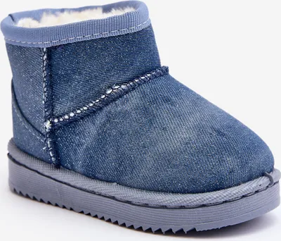 Produktbild von Kinder Schneestiefel mit blauem Glitzer Sulinne 23