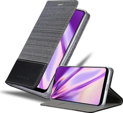 Produktbild von Cadorabo Hülle für Samsung Galaxy A20s Schutzhülle in Grau Handy Hülle Etui Book Case Cover