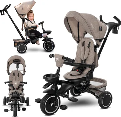 Obrázek produktu pro Lorelli Freccia dětská tříkolka 5 v 1 – skládací, otočné sedlo 360°, vodicí tyč, stříška, EVA kola, do 22 kg